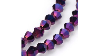 copy of Perles  toupies à facettes 3x3.5mm transparent AB