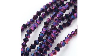 copy of Perles  toupies à facettes 3x3.5mm transparent AB