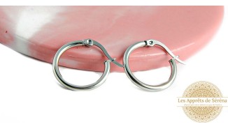 copy of Paire de créoles ouvertes 48.2mm en acier 304 doré