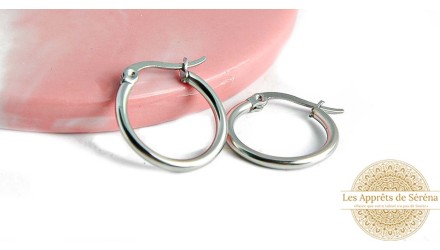 copy of Paire de créoles ouvertes 48.2mm en acier 304 doré