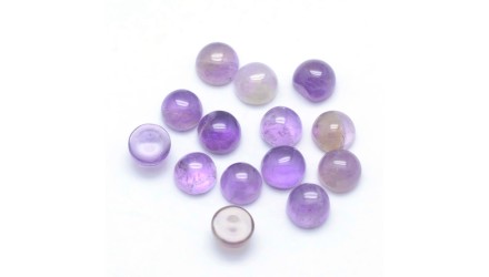 Cabochons 4mm en améthyste naturelle