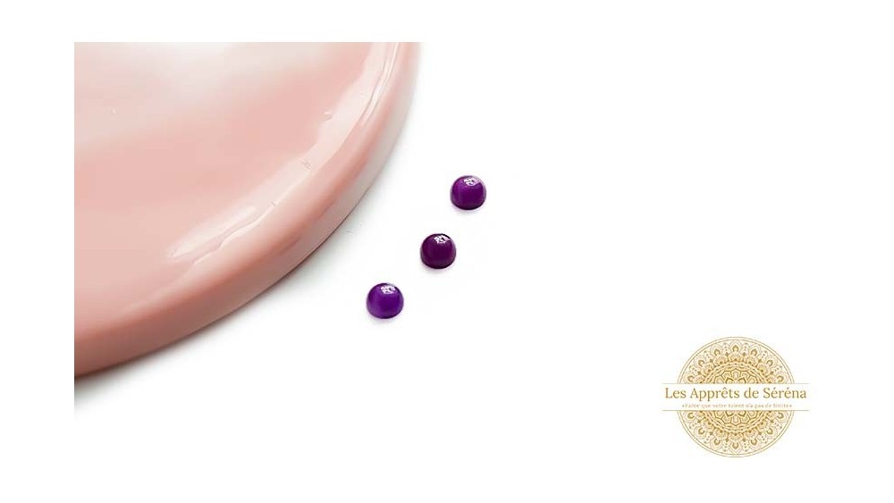 copy of Cabochons 4mm en améthyste naturelle