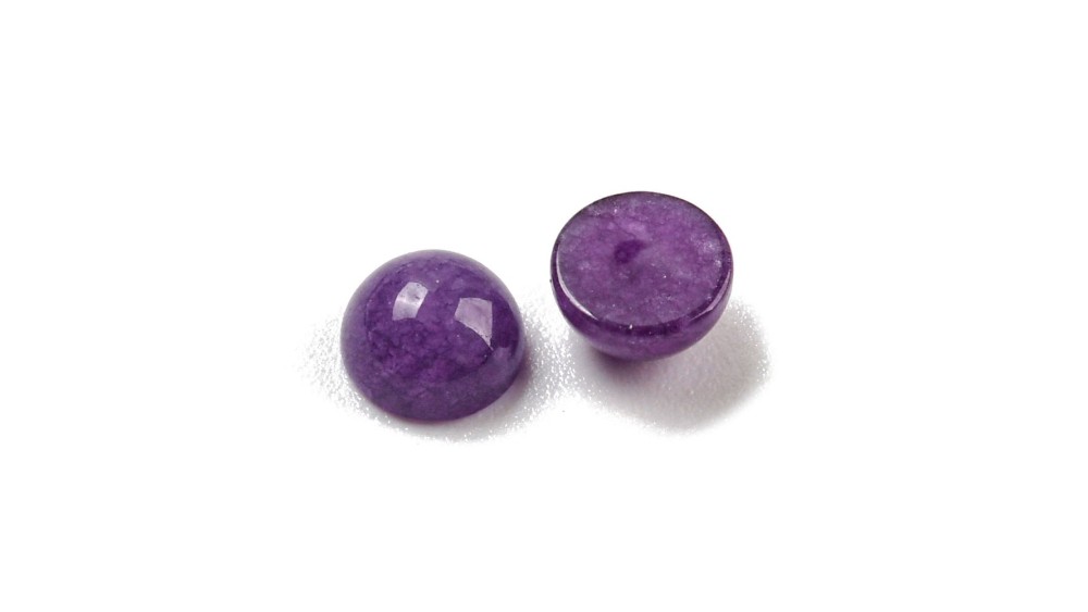 cabochon jade violet