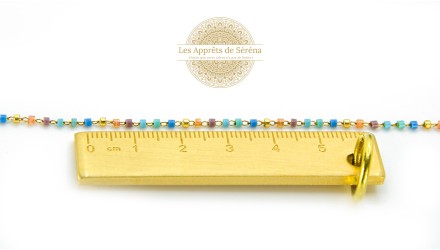 chaine laiton et perles
