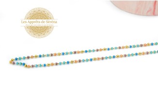 chaine laiton rocaille
