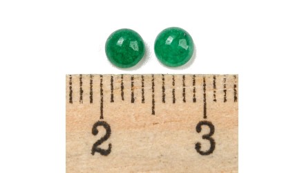 cabochon jade vert mesure