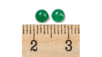 cabochon jade vert mesure