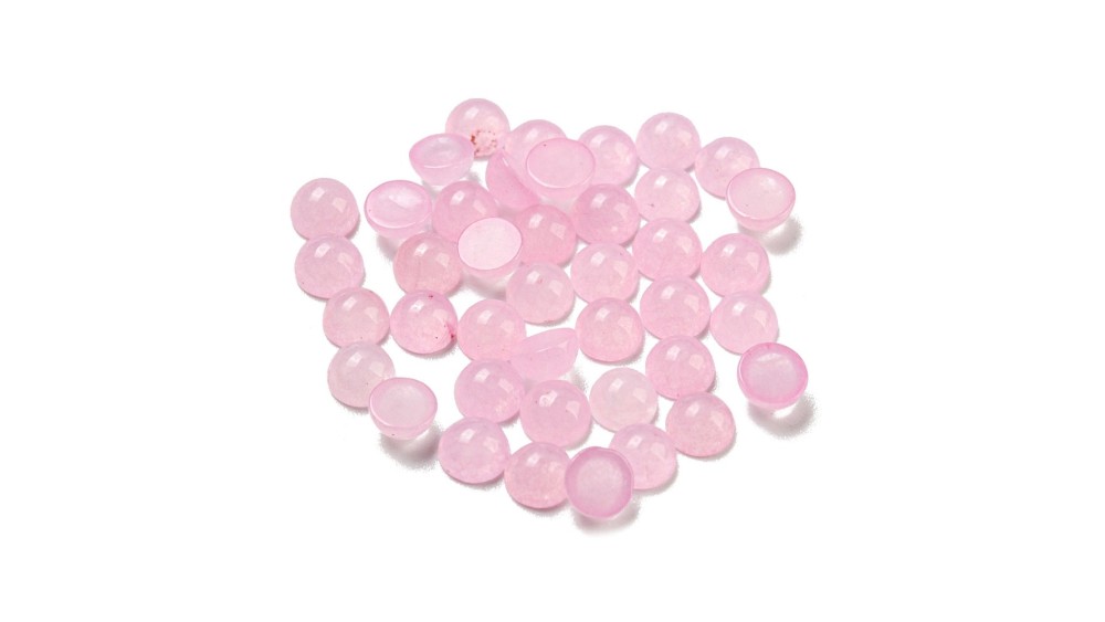 cabochon jade rose