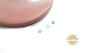 Cabochons ronds 4mm en jade turquoise pour création bijoux originaux