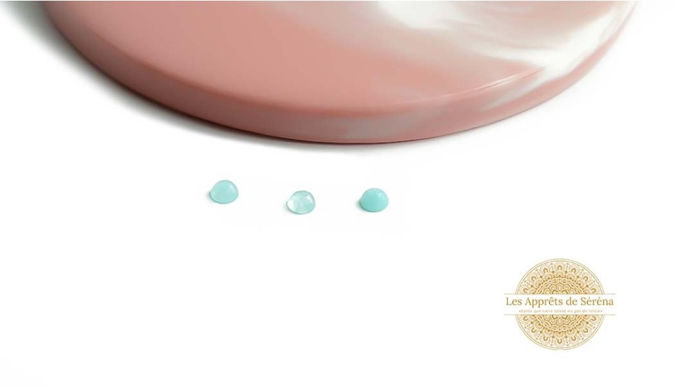 Cabochons ronds 4mm en jade turquoise pour création bijoux originaux