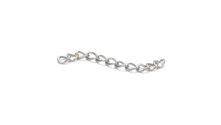 Chaîne de rallonge en acier 304 argent