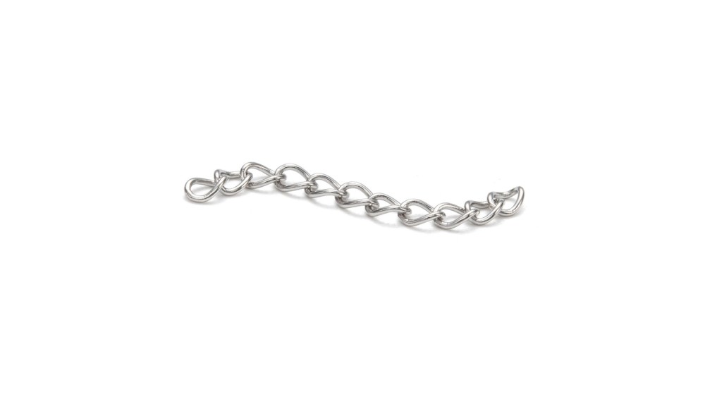 Chaîne de rallonge en acier 304 argent
