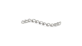 Chaîne de rallonge en acier 304 argent