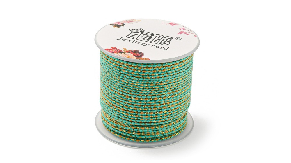 copy of Cordon en coton ciré 1mm noir