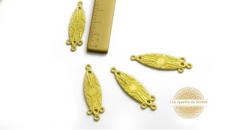 Connecteur graphique en zamak doré