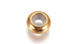 perle stoppeur acier or