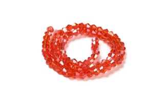 copy of Perles  toupies à facettes 3x2.5mm rose AB toupie verre 2mm perle à facettes roses
