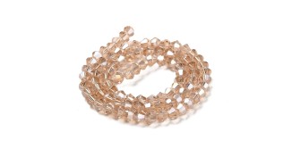 copy of Perles  toupies à facettes 3x2.5mm rose AB toupie verre 2mm perle à facettes roses
