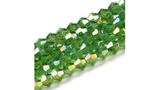 copy of Perles  toupies à facettes 3x2.5mm rose AB toupie verre 2mm perle à facettes roses