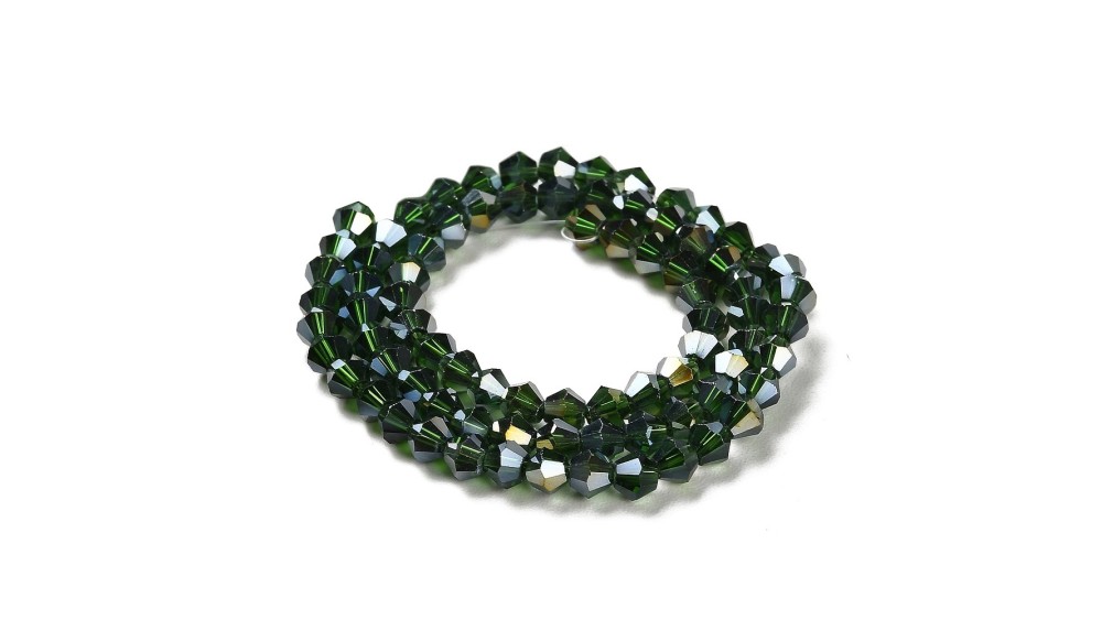 perle toupie vert kaki
