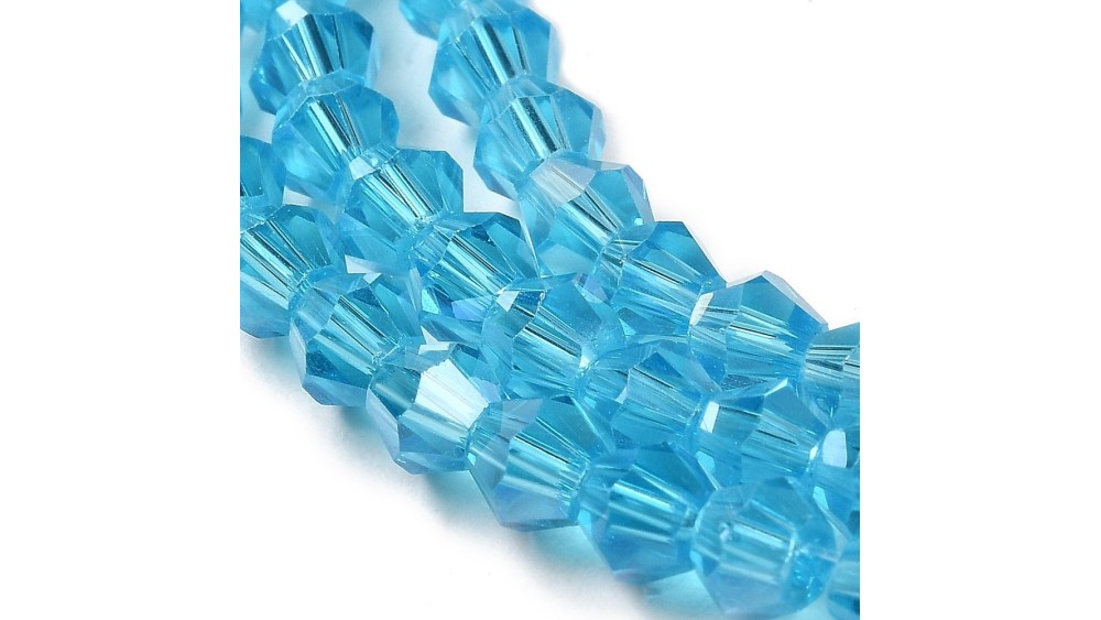 perle toupie bleu turquoise
