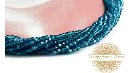 copy of Perles  toupies à facettes 3x2.5mm rose AB toupie verre 2mm perle à facettes roses