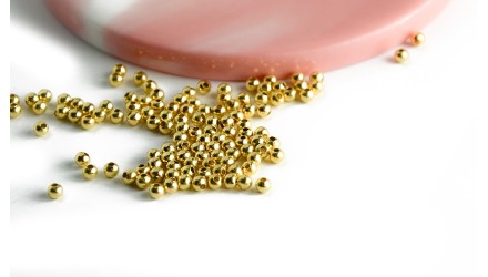 perle acier 3mm or