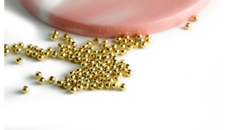 perle acier 3mm or