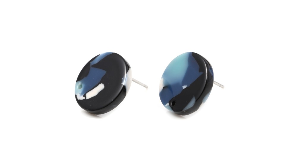 copy of Puce d'oreille en acétate et tige acier inoxydable