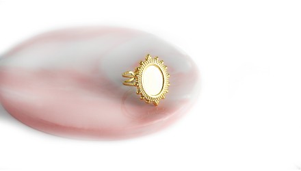 copy of Support bague serpent en acier inoxydable doré plaqué 18K