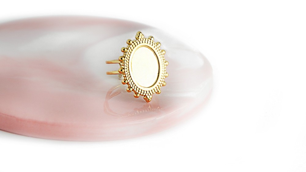 copy of Support bague serpent en acier inoxydable doré plaqué 18K