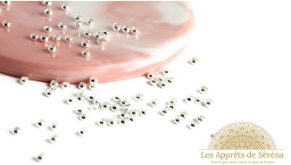 perle à écraser argent laiton