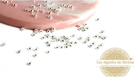 perle à écraser argent