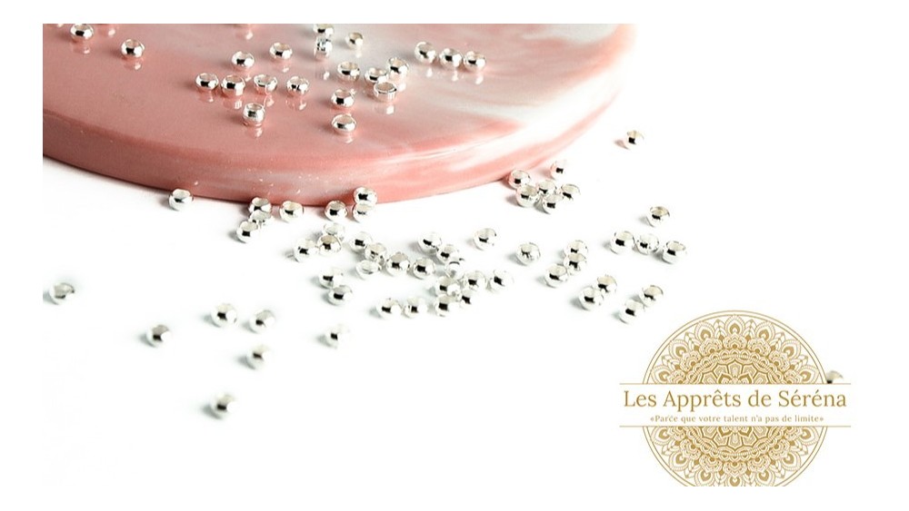 perle à écraser argent