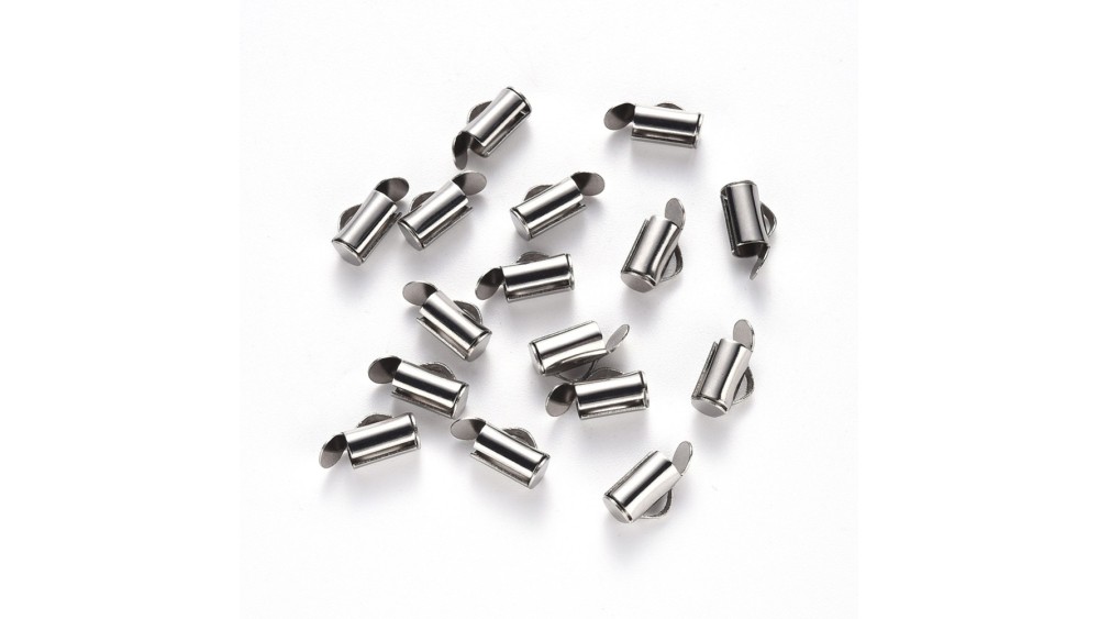 fermoir à glissière acier argent