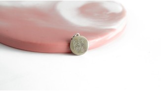 Pendentif love en acier inoxydable