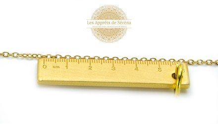 chaine dorée acier