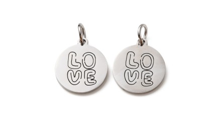 Pendentif love en acier inoxydable