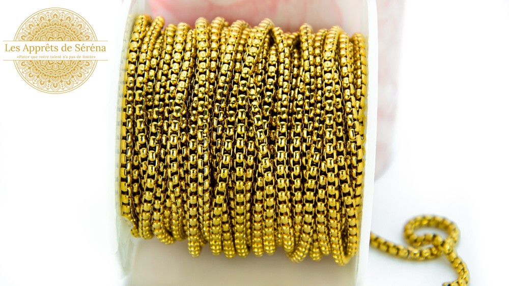 copy of Chaîne acier 304 maille gourmette 3x2mm