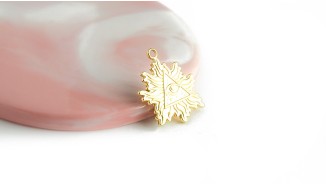 copy of Pendentif coeur flaboyant et anges en acier inoxydable