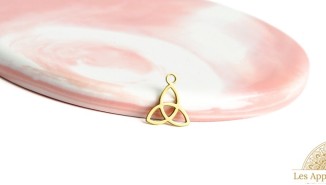 Pendentif Triskel acier 201 doré