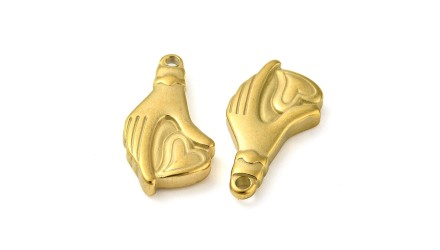 pendentif mains coeur