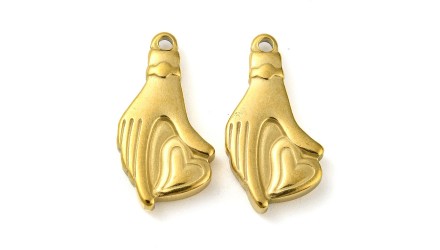 pendentif mains 18k