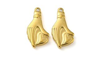 pendentif mains 18k