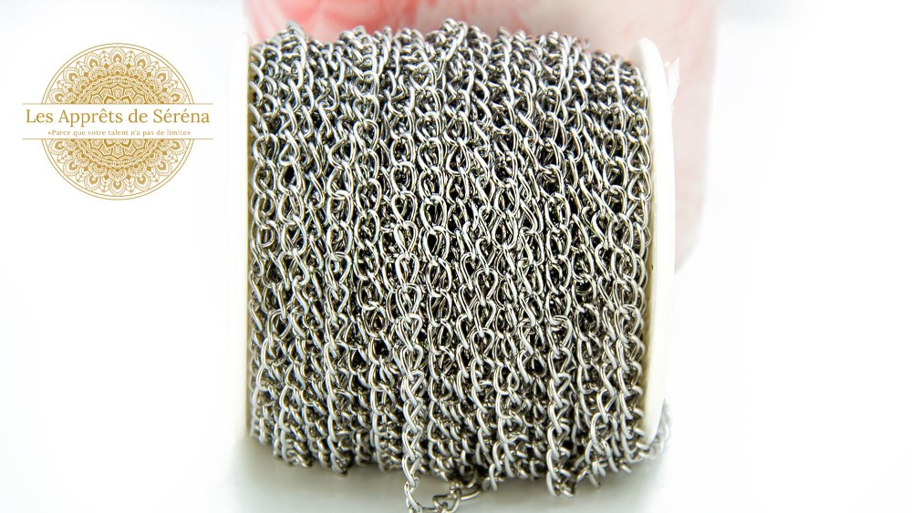 copy of Chaîne acier 304 maille gourmette 3x2mm