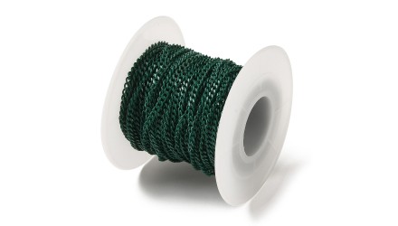 chaîne vert sapin 3x2mm