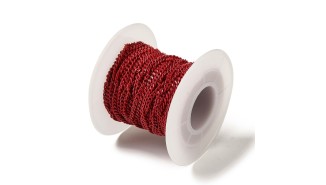 copy of Chaîne acier inoxydable maille gourmette 3x2mm vert sapin