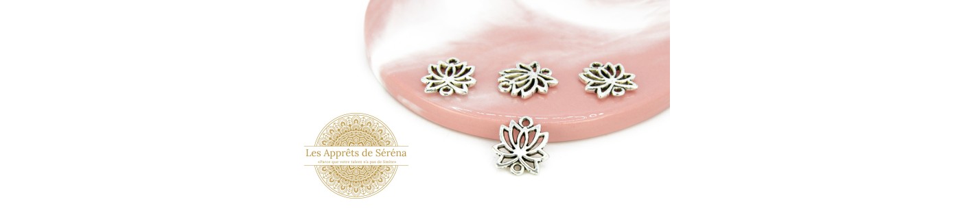 Connecteurs couleur argent pour création de bijoux fantaisie