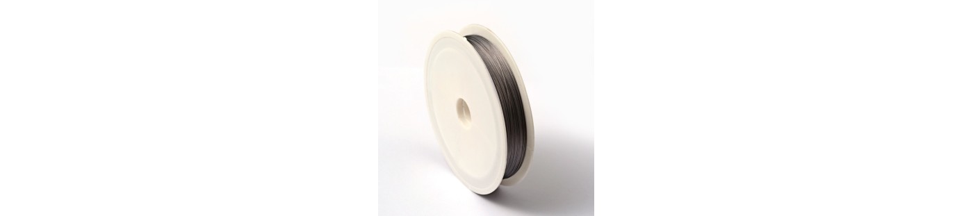 Bobine de fils câblés en acier inoxydable pour création de bijoux