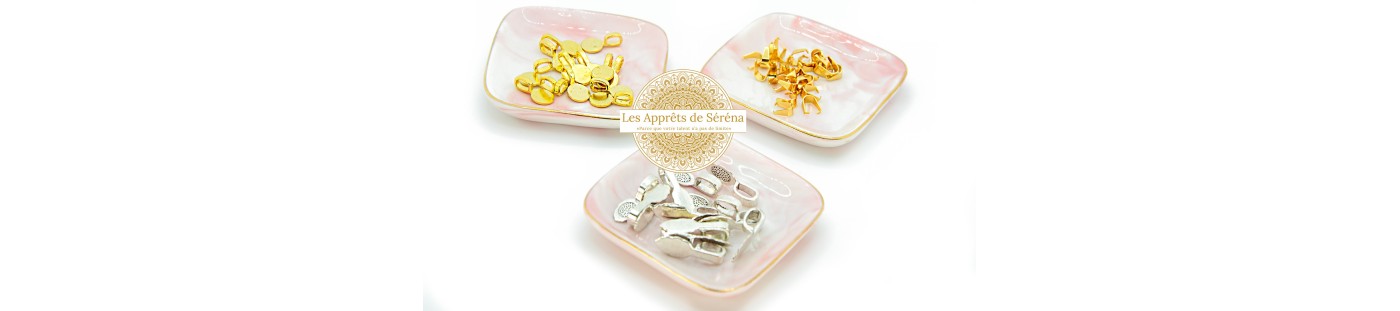 Bélières à coller ou passantes pour pendentifs et perles